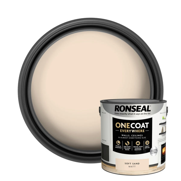 Ronseal One Coat Everywhere 2.5L - Soft Sand Matt