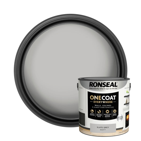 Ronseal One Coat Everywhere 2.5L - Slate Grey Matt