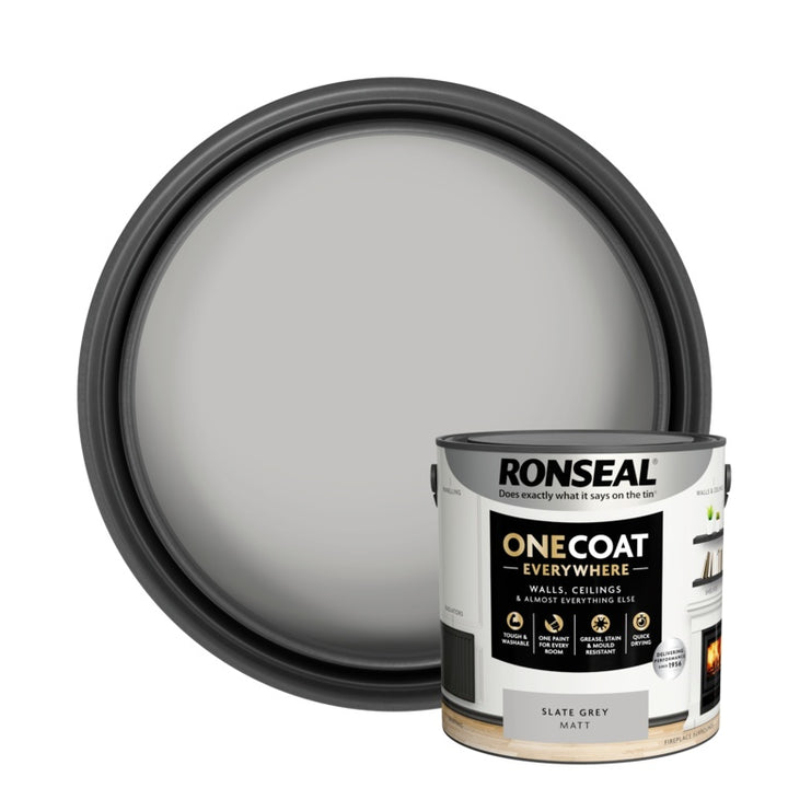 Ronseal One Coat Everywhere 2.5L - Slate Grey Matt