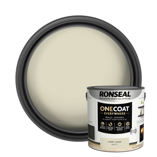 Ronseal One Coat Everywhere 2.5L - Light Sage Matt