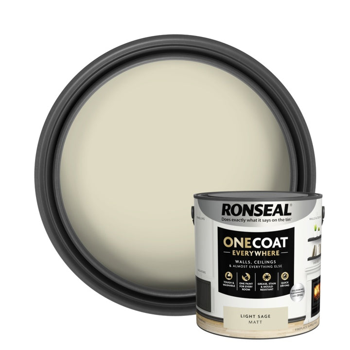 Ronseal One Coat Everywhere 2.5L - Light Sage Matt
