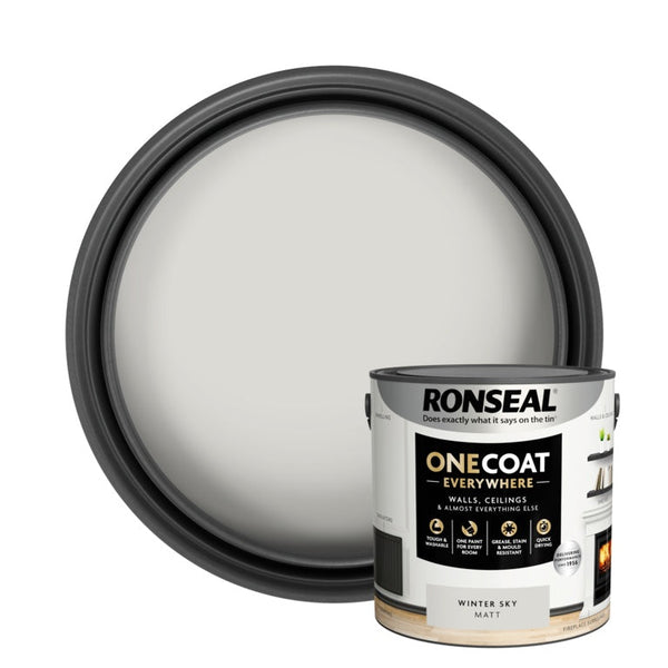 Ronseal One Coat Everywhere 2.5L - Winter Frost Matt