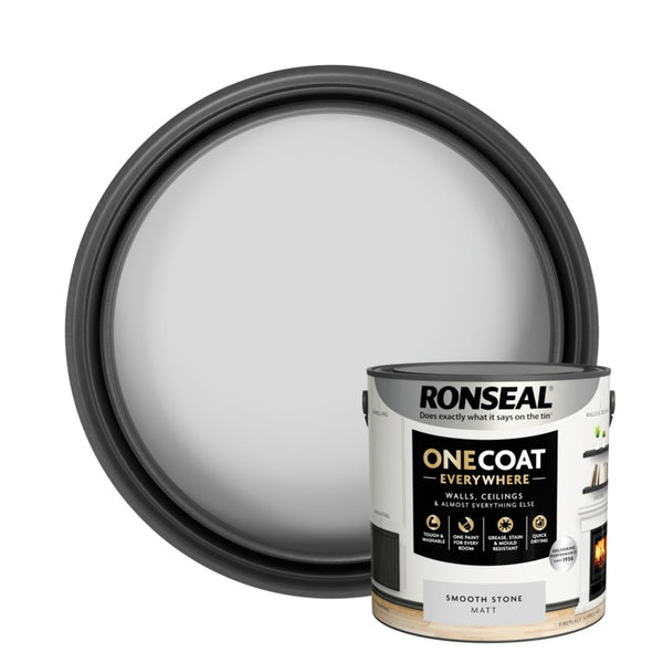 Ronseal One Coat Everywhere 2.5L - Smooth Stone Matt