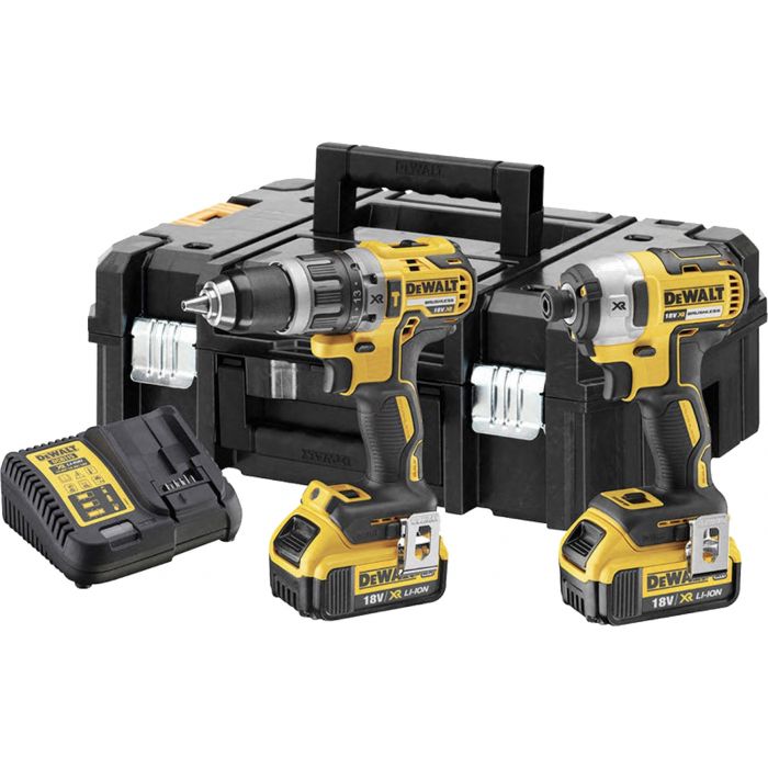 DEWALT 18V XR Brushless Combi Drill & Brushless Impact Driver Twin Pack