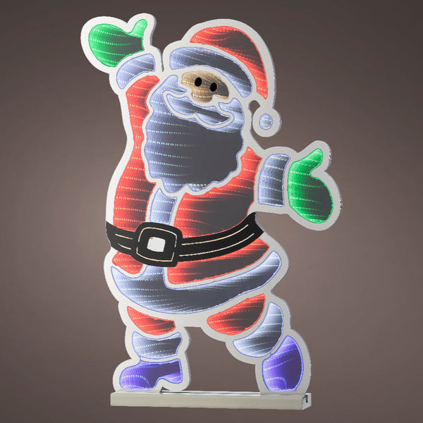 LED Infinity Light – Santa Design, Steady Glow, Indoor Use