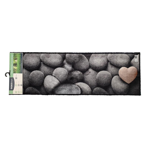 Dosco Abstract Eco Friendly Stones Runner Mat 50cm x 150cm