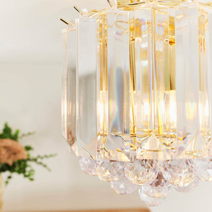 Endon Fargo Ceiling 2 Light Flush Chrome