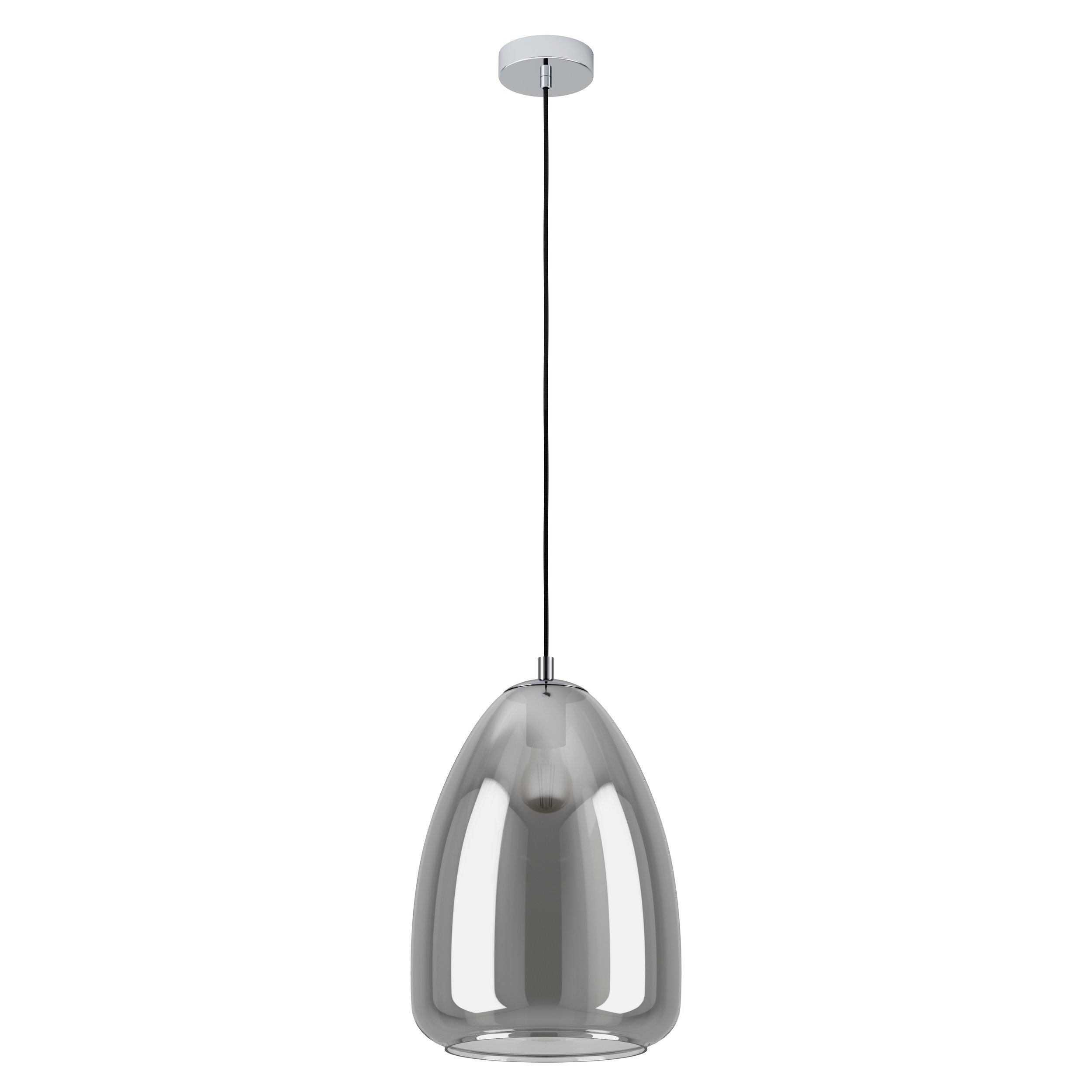 Alobrase Chrome Ceiling Pendant Light Wide