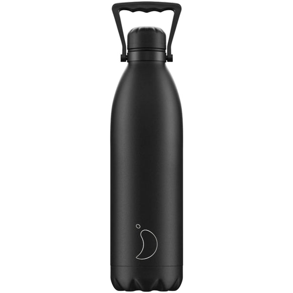Chillys Mono All Black Water Bottle 1.8L