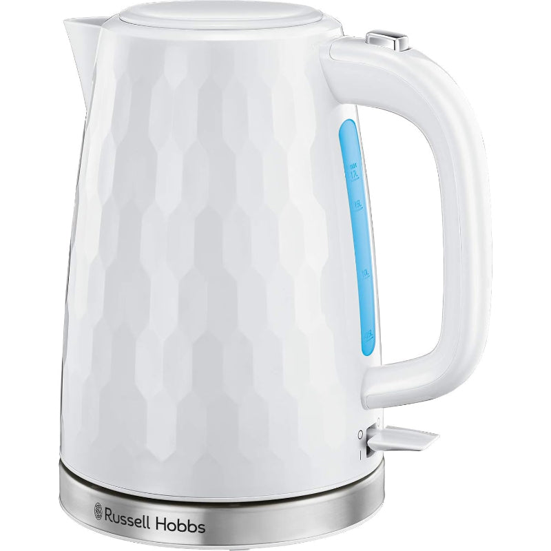 Russell Hobbs Honeycomb White Kettle 1.7L