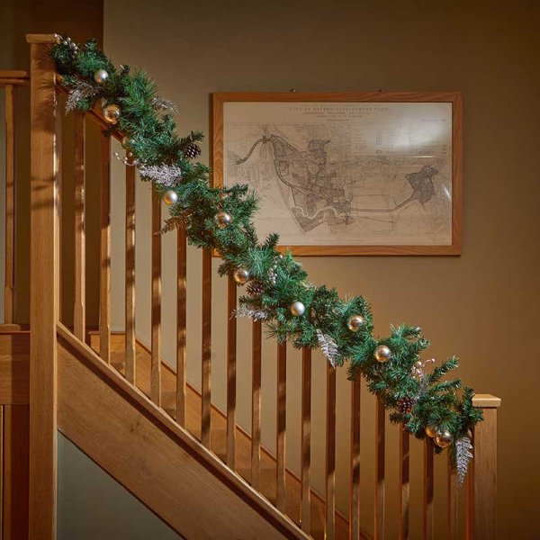 Christmas Baubly Garland Gold 180cm