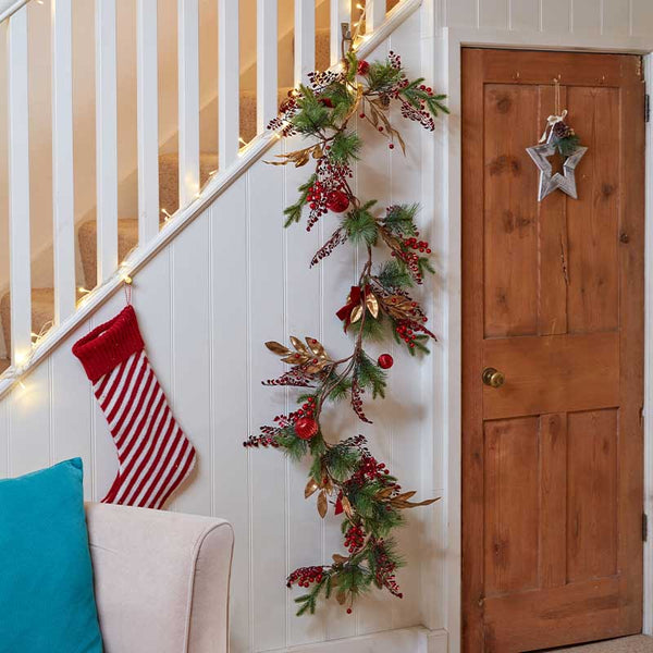 Ruby Velvet Garland  180cm
