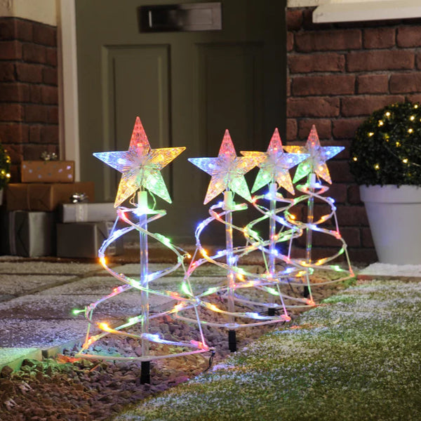 Set of 4 Pathfinders Trees- Multi-Coloured