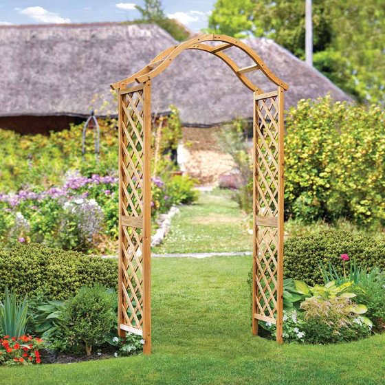 Wooden Garden Arch | Tan