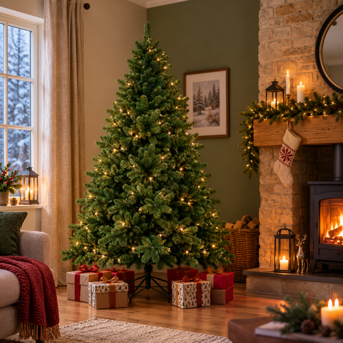 Classic Christmas Canadian Pine 6ft Artificial Christmas Tree – Green