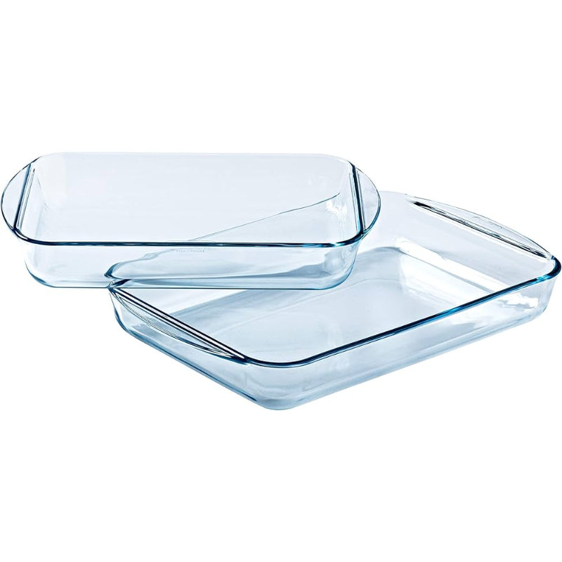 Pyrex Rectangle Roaster Set of 2