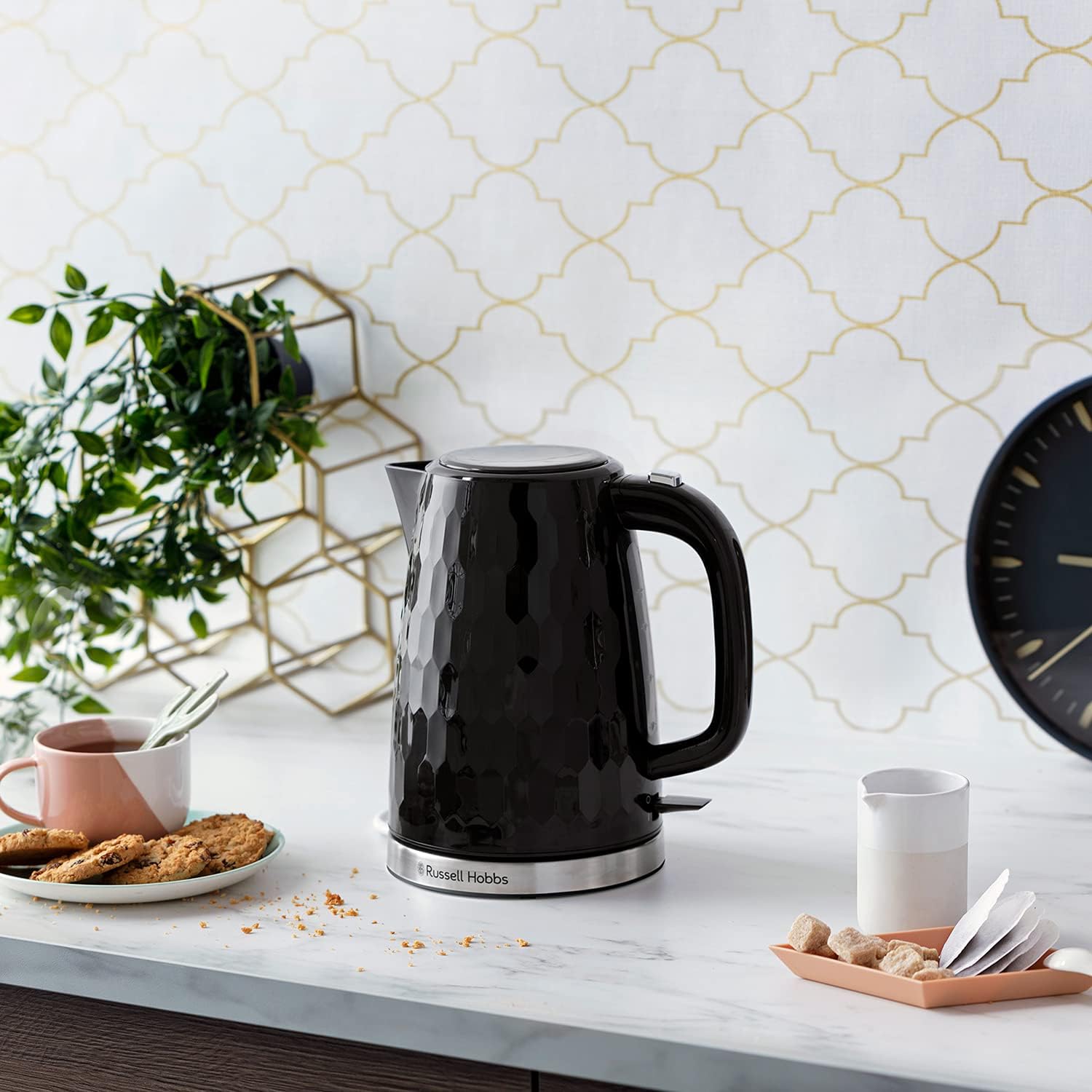 Russell Hobbs Honeycomb Black Kettle 1.7L