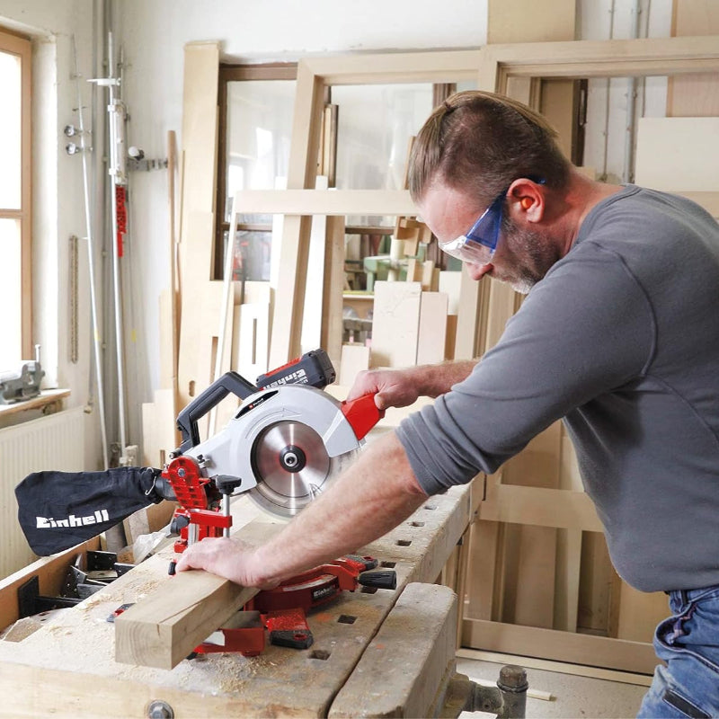 Einhell Power X-Change 18V Cordless Double Bevel Mitre Saw - Bare
