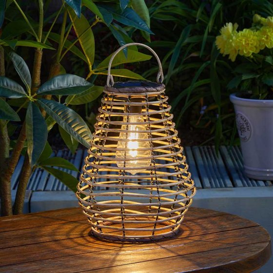 Maris Rattan Solar Lighting