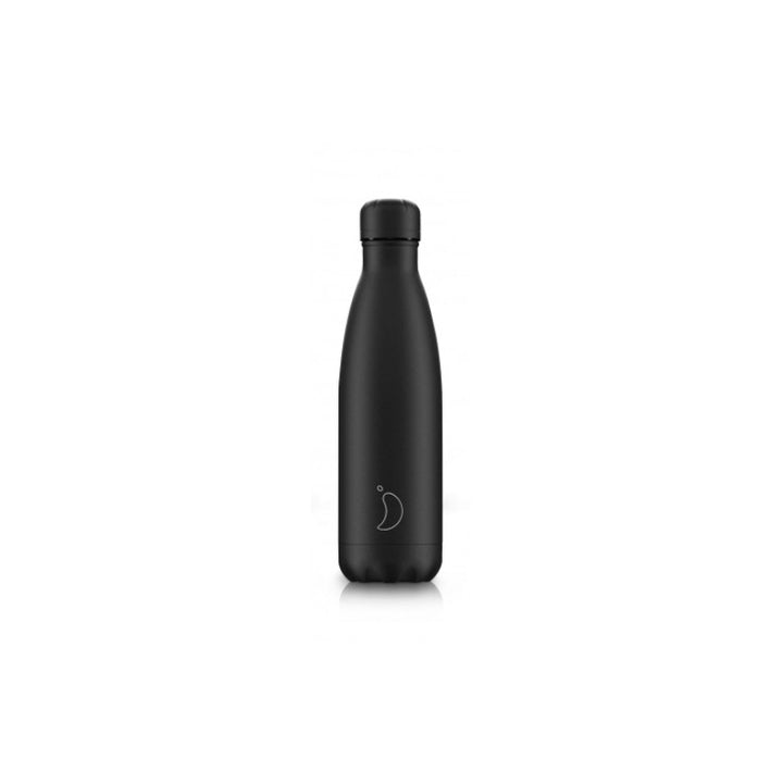 Chilly's Mono Black Insulated Drinks Bottle 750ml