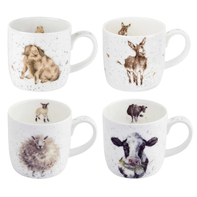 Wrendale Designs Set Gift of 4 Mugs