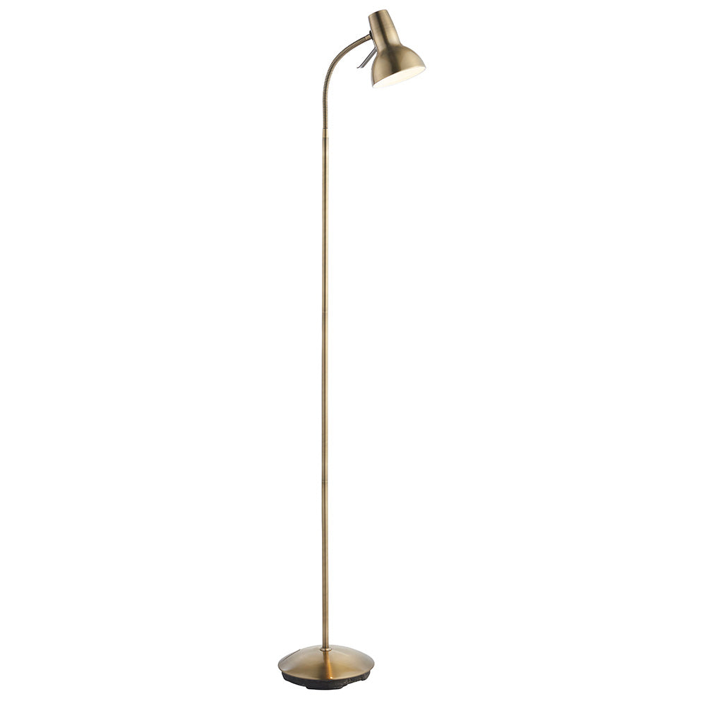 Endon Amalfi Task Floor Lamp - Brass