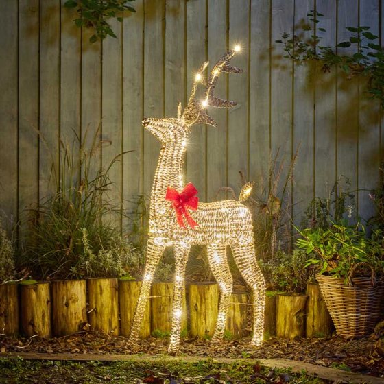 Christmas GlitterTwist Reindeer - Gold 1.1 m