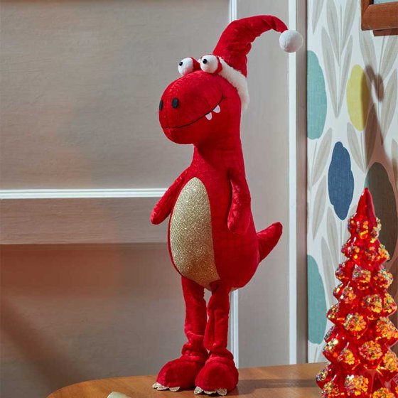 Christmas Festive Dino - Red