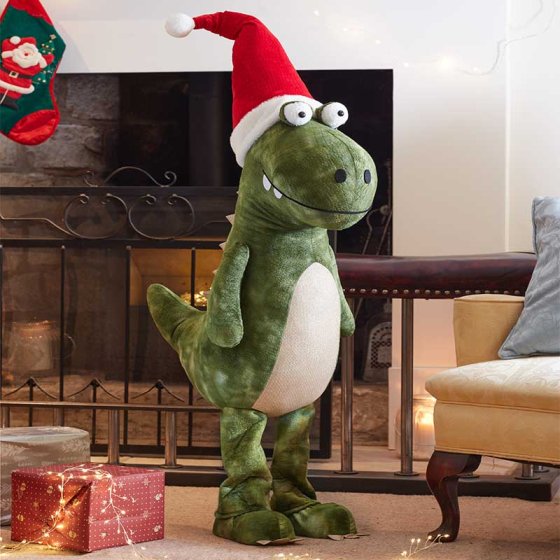 Christmas Festive Dino - Jumbo - Green