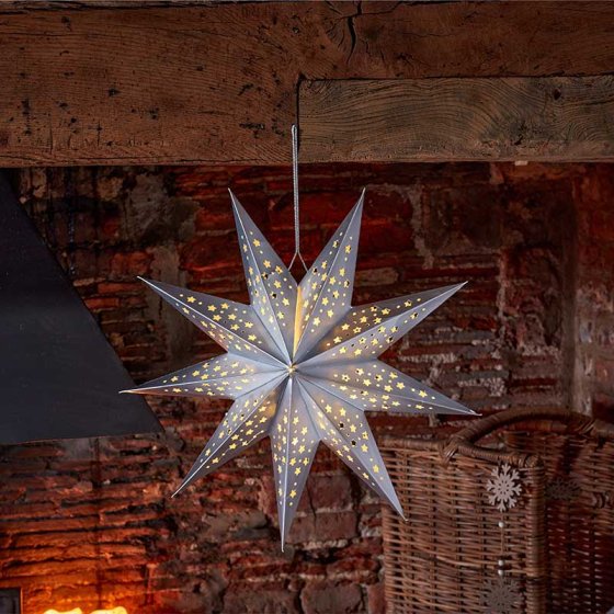 Christmas InLit Origami Star - Silver