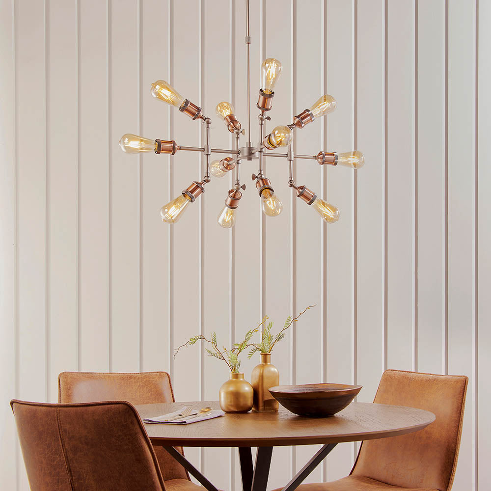 Endon Hal 12 Light Pendant