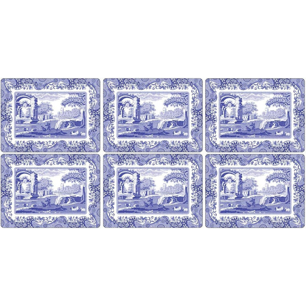 Pimpernel Blue Italian Set of 6 Placements