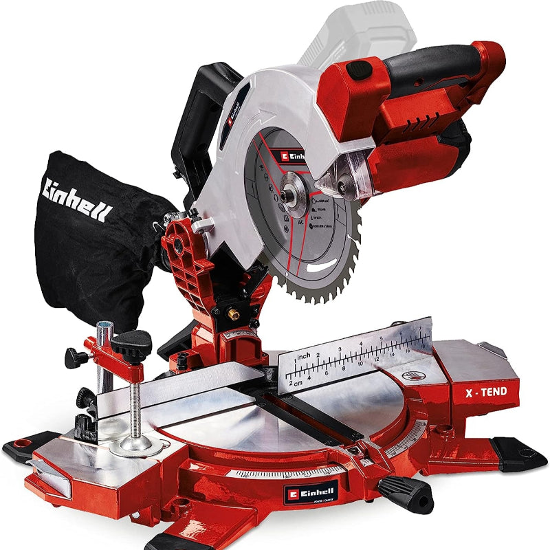 Einhell Power X-Change 18V Cordless Double Bevel Mitre Saw - Bare