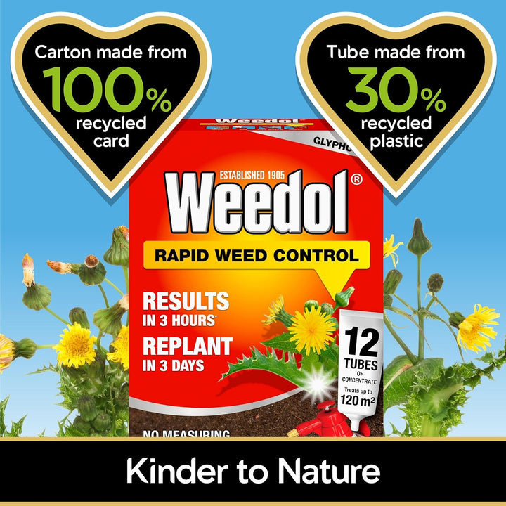 weedol kinder to nature poster