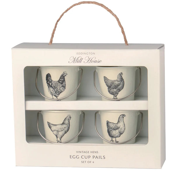 Mill House Cream Vintage Hens Egg Cup Pails