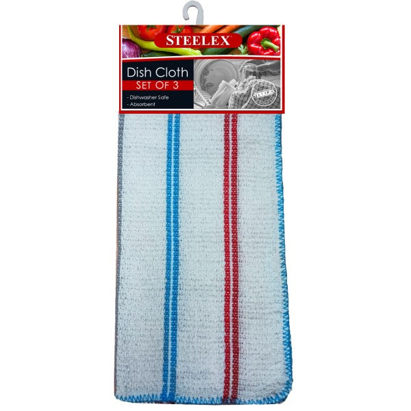 Cotton Dish Cloths Set of 3