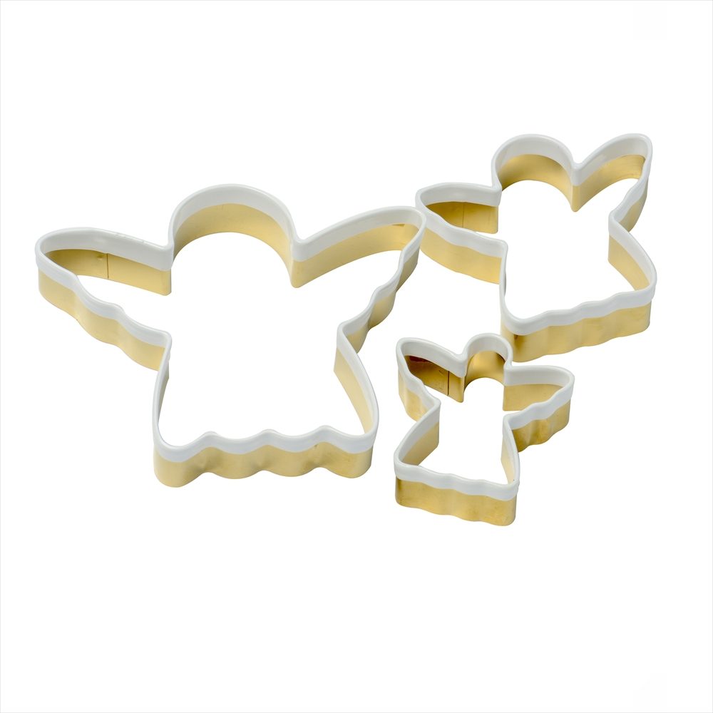 Christmas Brass Angel Cookie Cutters Set Of 3