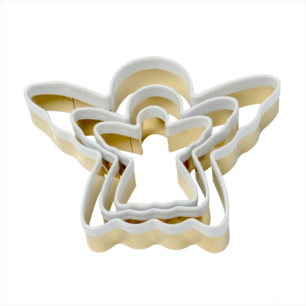 Christmas Brass Angel Cookie Cutters Set Of 3