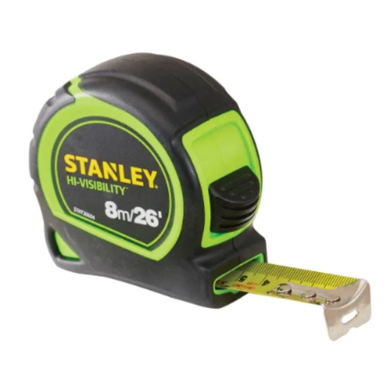 Stanley Hi Viz Tylon Pocket 8m Tape Measure