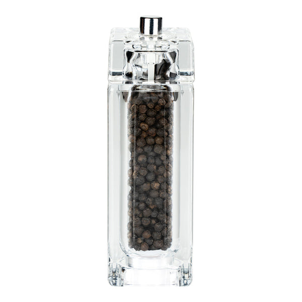 G Mill 9169 Square Body Acrylic Pepper Mill 14.5cm