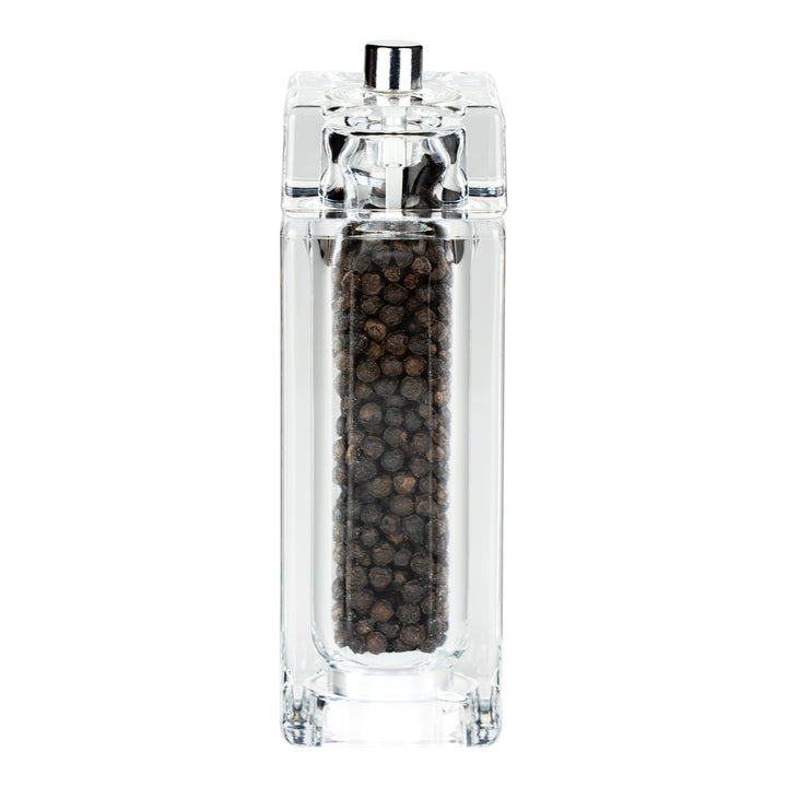 G Mill 9169 Square Body Acrylic Pepper Mill 14.5cm