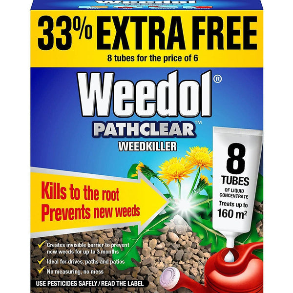 Weedol Pathclear Weedkiller 8 Concentrate Tubes