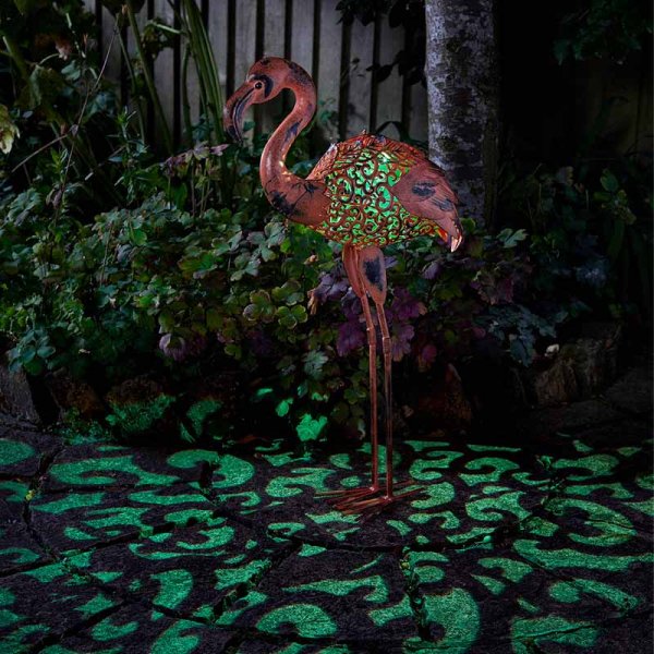 Solar Garden Solar Silhouette Flamingo