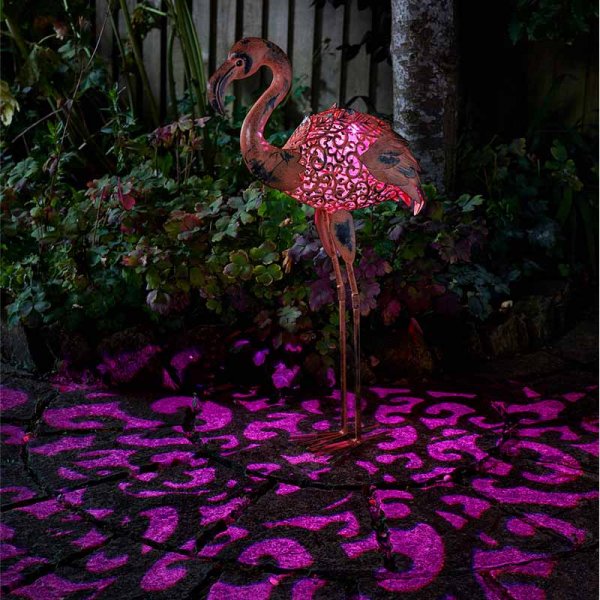 Solar Garden Solar Silhouette Flamingo