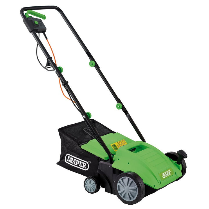 230V 2-in-1 Lawn Aerator and Scarifier, 320mm, 1500W