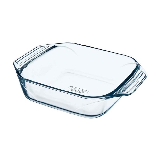 Pyrex Glass Square Roaster 23cm