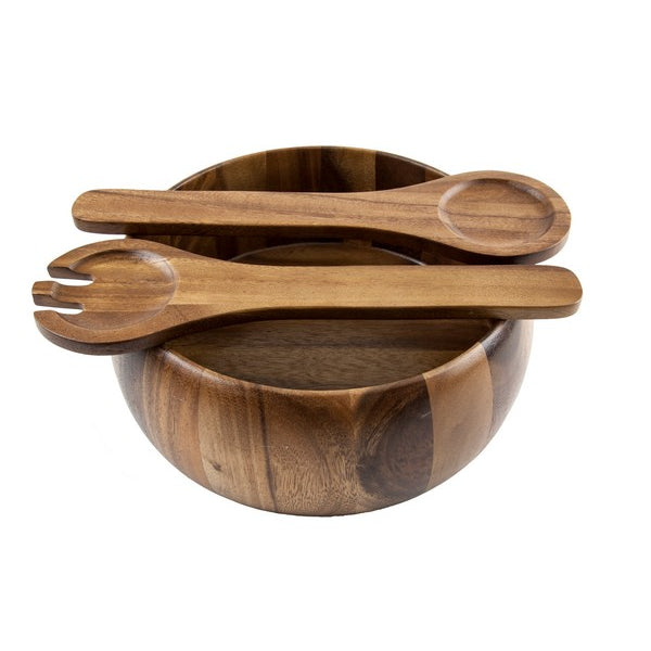 Apollo Acacia Wood Salad Bowl & Servers