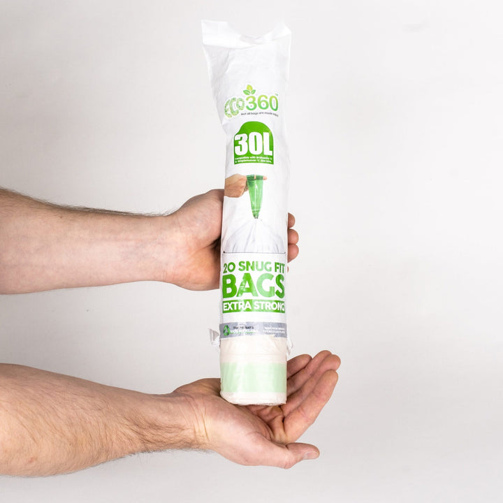 Eco360HygieneProducts Snug Fit Bin Liners Brabantia and Simple Human Compatible 30L