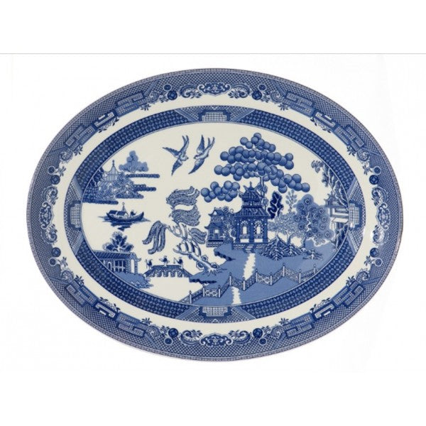 Blue Willow Oval Platter 35cm/13.75"