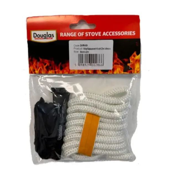 WHITE STOVE REPAIR KIT, 8MM X 2M